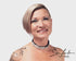SiaLinda: Halsband Jolie Kristall Band silber, echt Rinds-Velourleder - SiaLinda.com